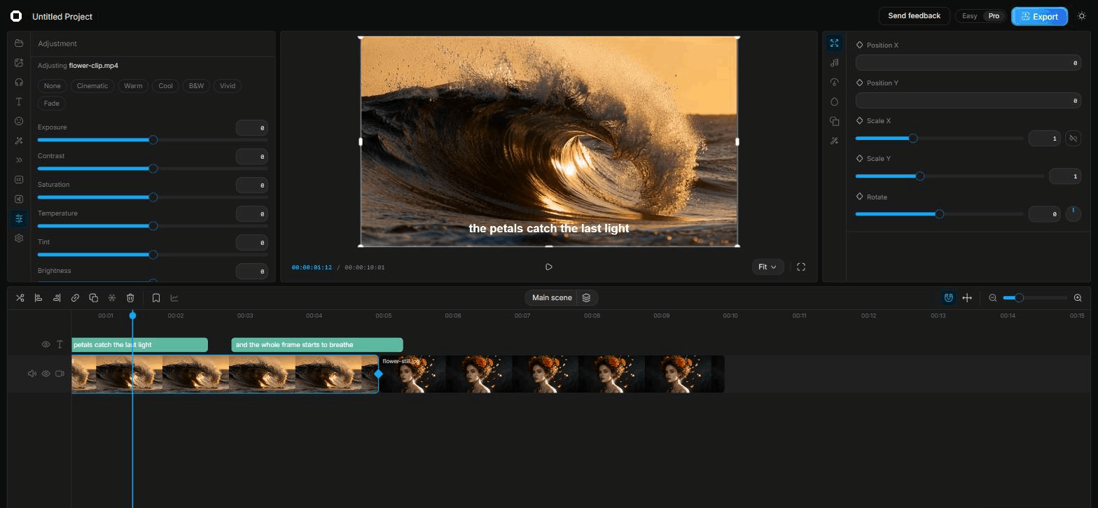 The real Lucy editor cutting this film