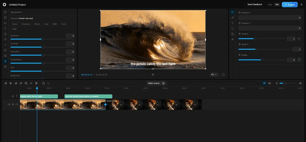 The real Lucy editor cutting this film